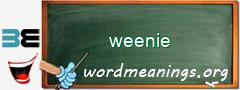 WordMeaning blackboard for weenie